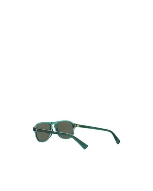 Bottega Veneta Green Logo Sunglasses