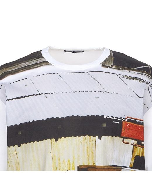 Comme des Garçons White Short-Sleeved T-Shirt for men