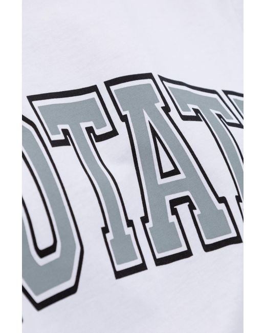 ROTATE BIRGER CHRISTENSEN White Logo-Print T-Shirt