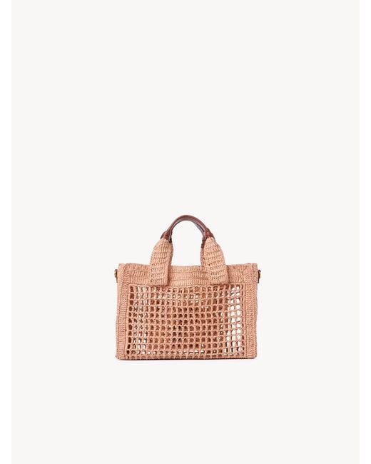 Chloé Pink Chloé Summer Banana East-West Small Tote Bag
