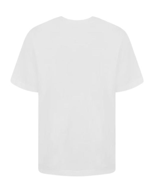 Casablanca White Round-Neck Printed T-Shirt for men