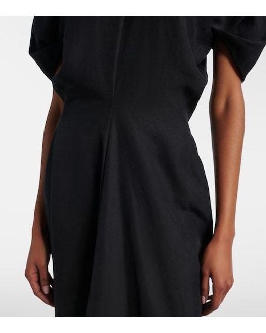 Khaite Black Ria Maxi Dress
