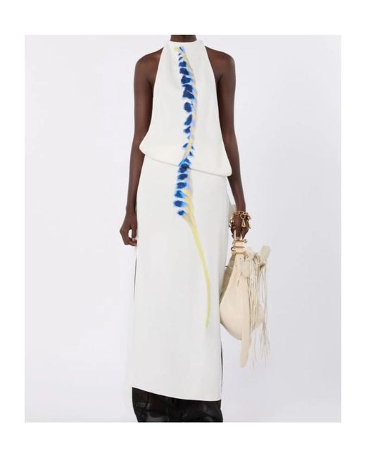 Sportmax White Sleeveless Dress