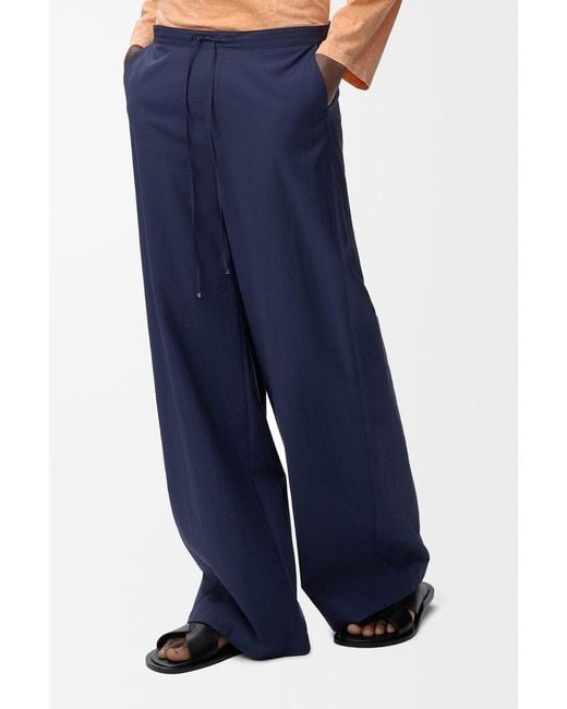 Loewe Blue Drawstring Relaxed Pants for men