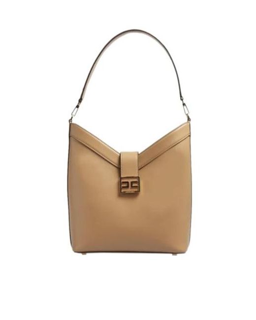 Elisabetta Franchi White Logo-Plaque Shoulder Bag