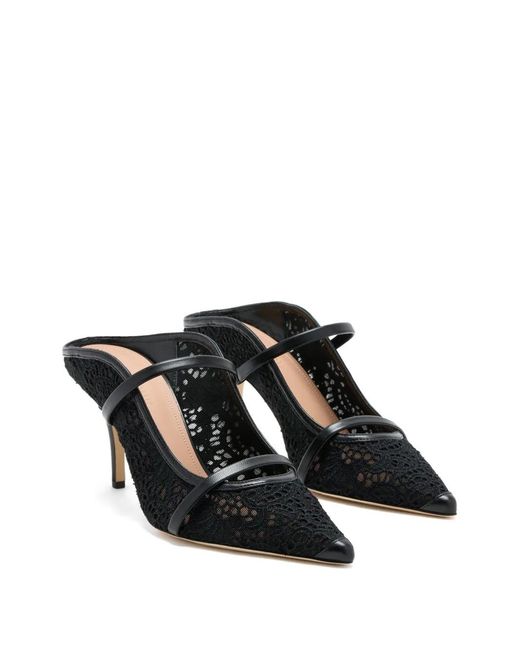 Malone Souliers Black Maureen Strap Mules
