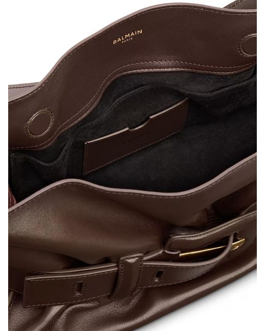 Balmain Brown Anthem Medium Bag