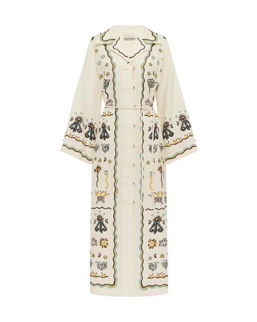 ALÉMAIS White Long-Sleeved Dress