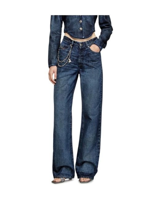 DIESEL Blue Regular Jeans 1971 D-Sent 007Cv