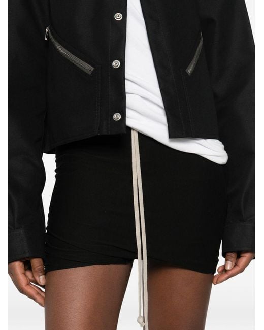 Rick Owens Black Buds Drawstring Shorts