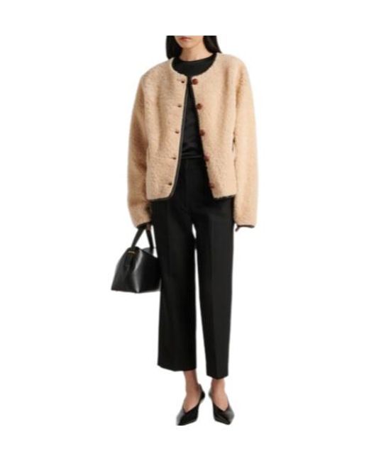 Blazé Milano Natural Reversible Lamb Fleece Coat