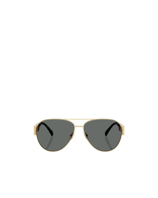 Versace Metallic Pilot-Frame Sunglasses for men