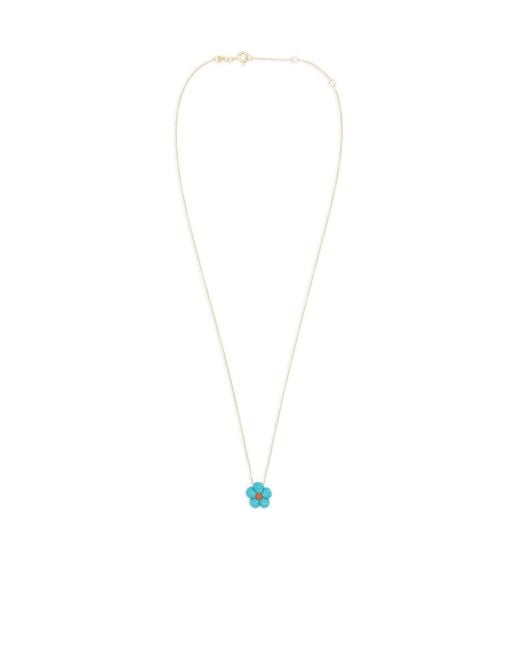 Aliita White Flower Pendant Necklace