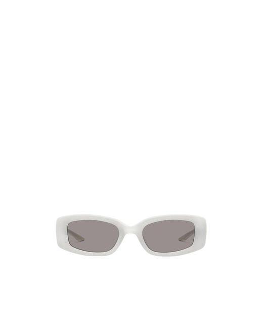 Gentle Monster White Geometric Sunglasses