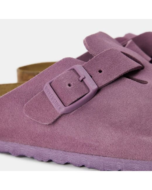 Birkenstock Purple Buckle Mules