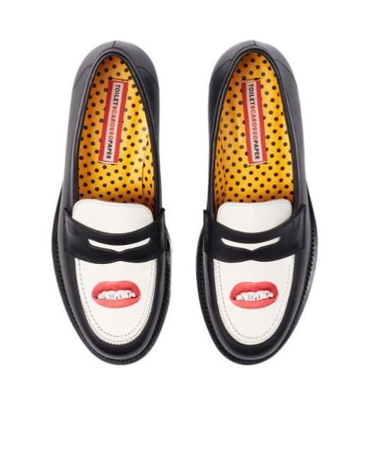 Scarosso Black Wash Your Mouth For Her Loafers