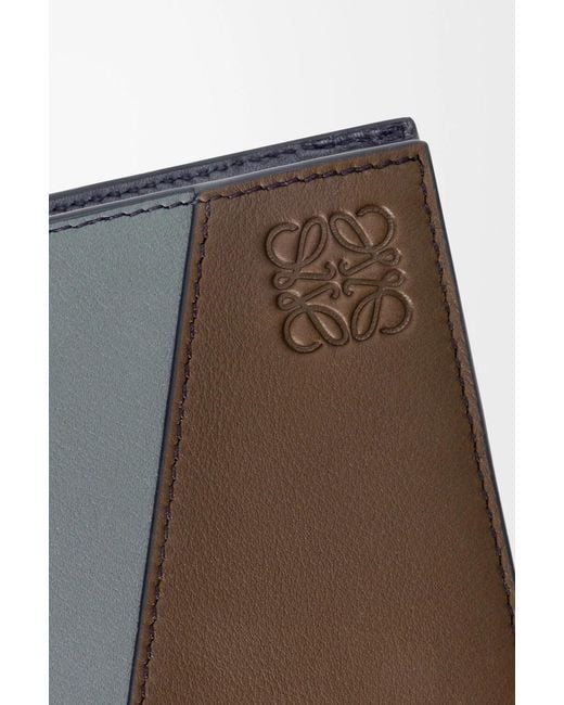 Loewe Blue Puzzle Bifold Coin Wallet for men