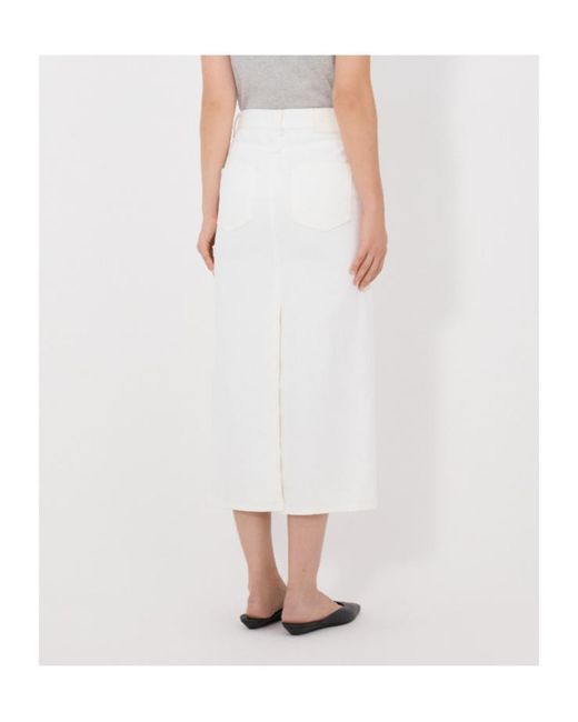 Loulou de Saison White Denim Skirt