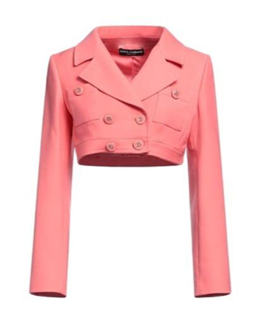Dolce & Gabbana Pink Double-Breasted Suit Jacket