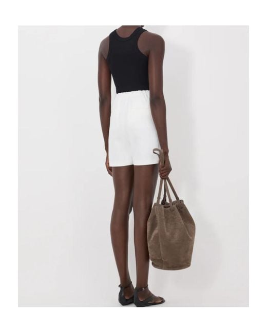 Loulou de Saison White Ivan Baggy Shorts