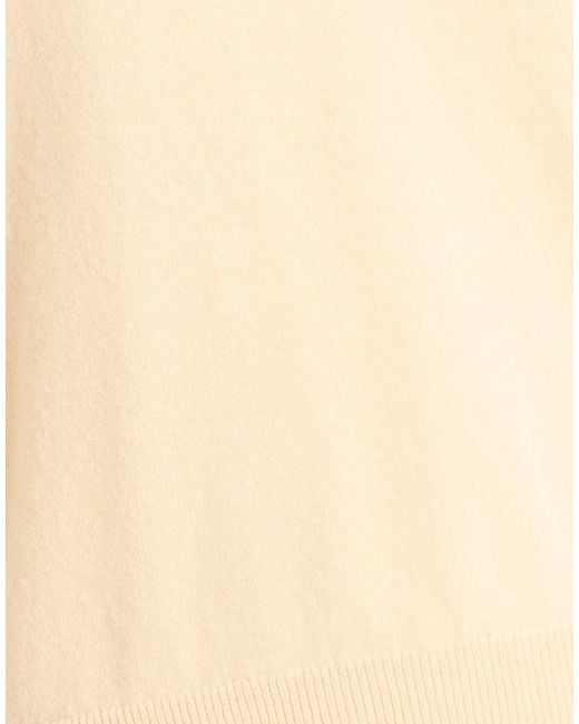 Maison Margiela Natural Solid Color Wool Knit Sweater