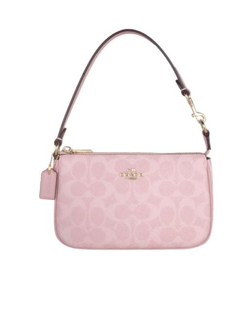 COACH Pink Logo Shoulder Bag