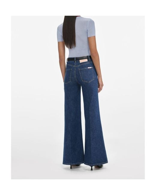 Self-Portrait Blue Flared Jeans
