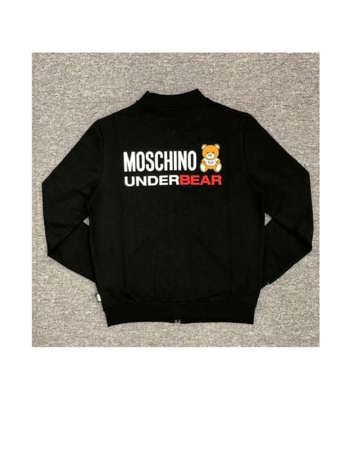 Moschino Black Printed Pattern Casual Jacket