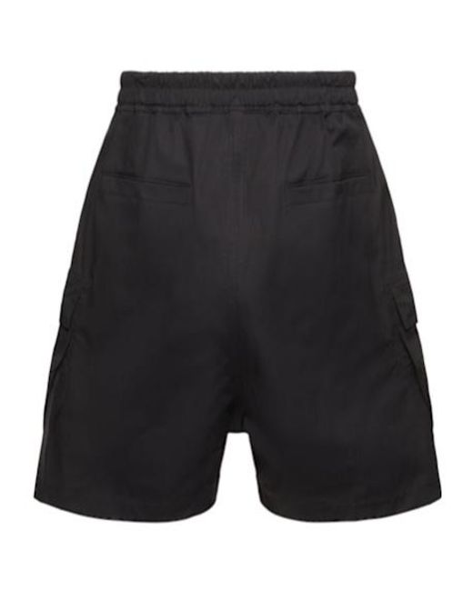 Rick Owens Black Drawstring Shorts for men