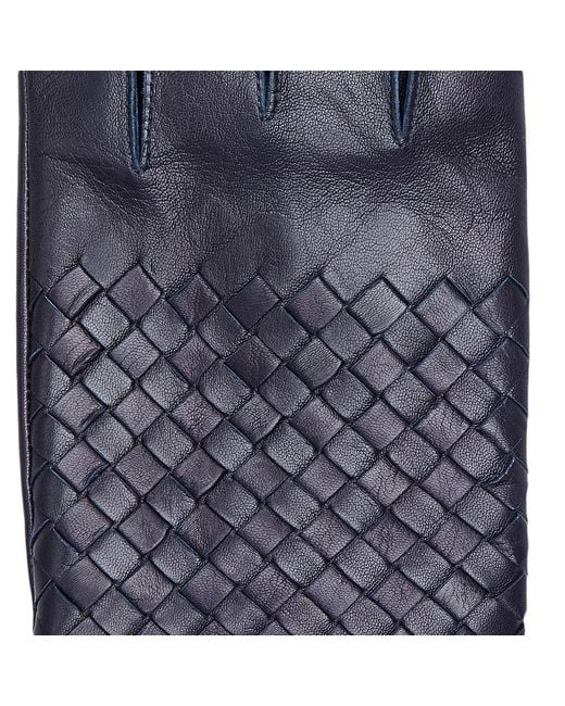 Bottega Veneta Blue Knitted Glove