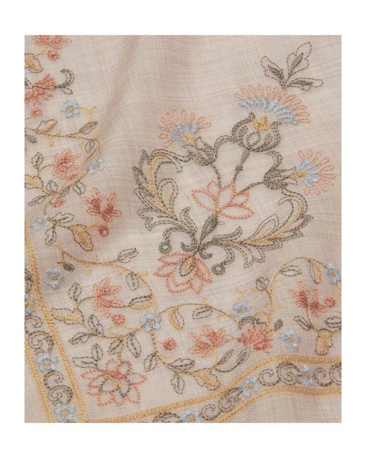 Loro Piana Natural Butterfly Garden Shawl