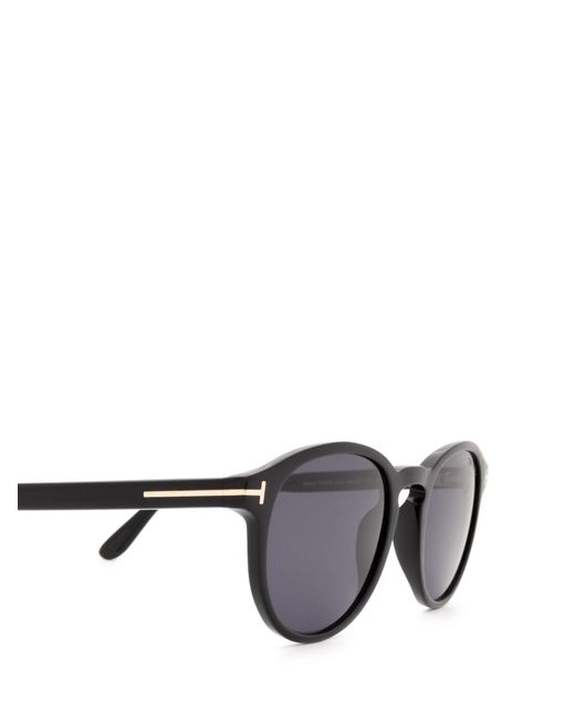 Tom Ford White Eyewear Round Frame Sunglasses for men