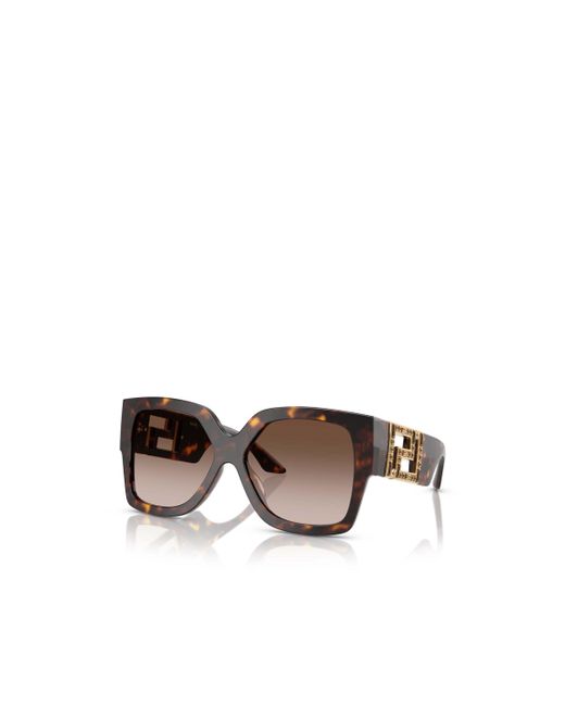 Versace Multicolor Medusa-Plaque Oversized-Frame Sunglasses