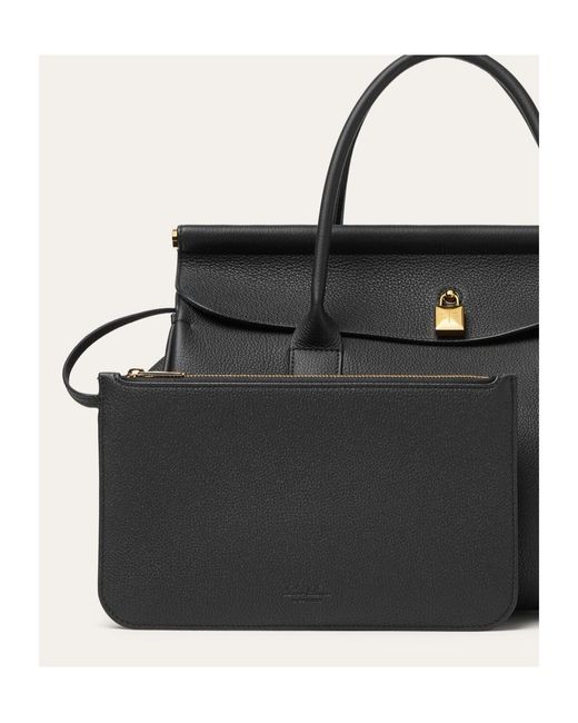 Loro Piana Black Loom Bag L32