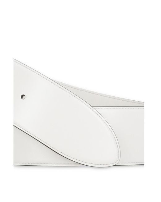 Etro White Maxi Buckle Belt