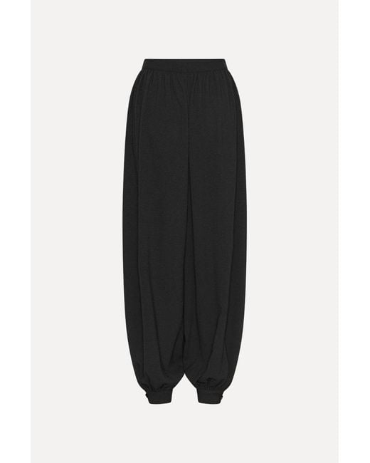 ROTATE BIRGER CHRISTENSEN Black Balloon Pleated Pants