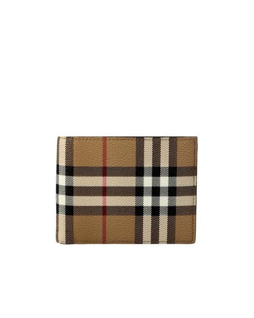Burberry Multicolor Checked Bifold Wallet for men