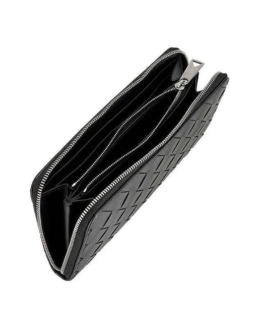 Bottega Veneta Black Long Wallet for men