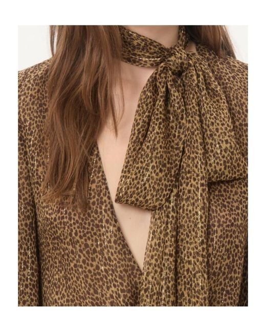 Valentino Brown Fauve Éclat Printed Midi Dress