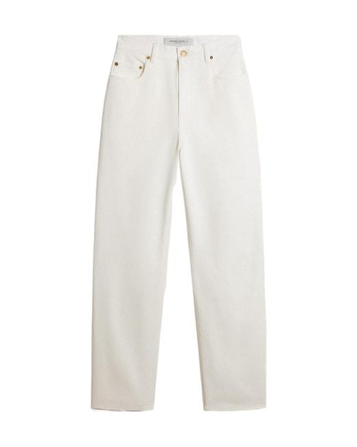 Golden Goose Deluxe Brand White Straight-Leg Jeans