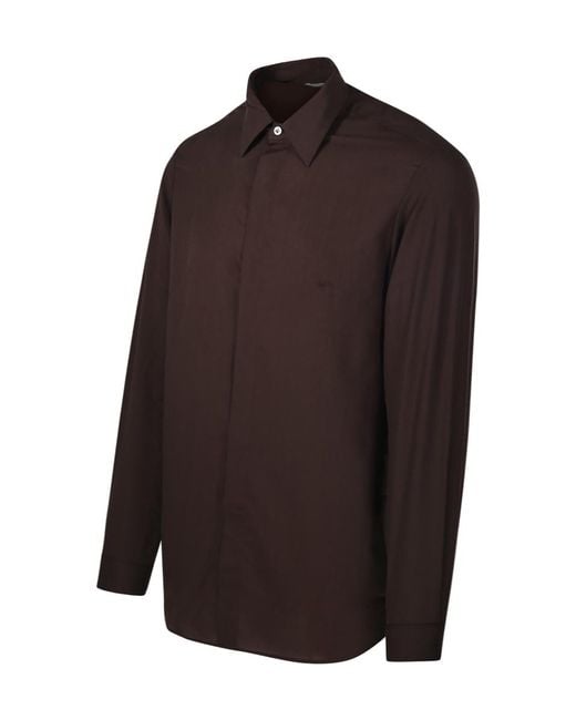 Lardini Brown Long-Sleeved Shirt for men