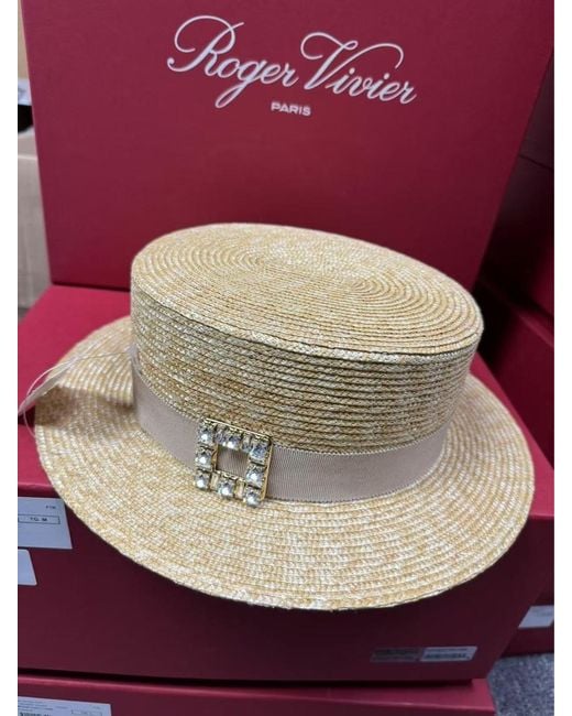 Roger Vivier White Très Vivier Hat