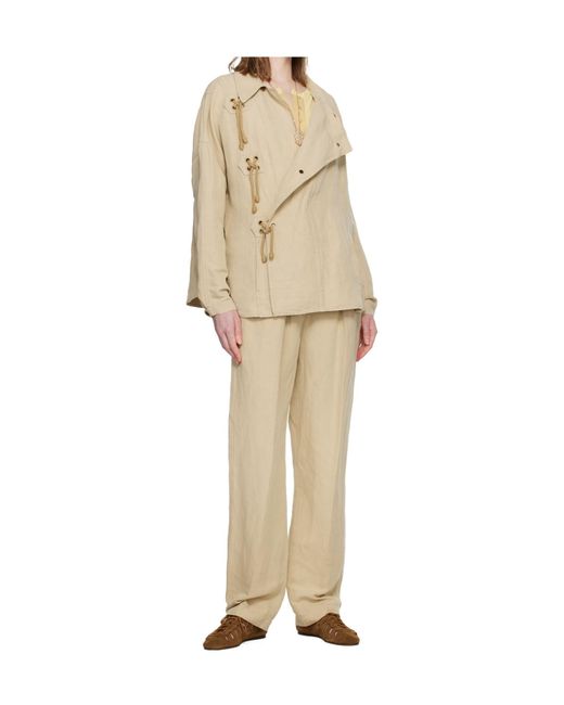Isabel Marant Natural Sanae Long-Sleeved Casual Jacket