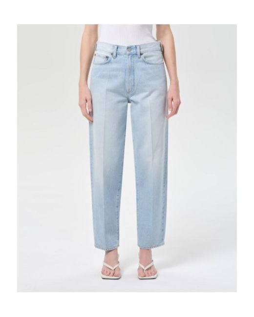 Agolde Blue X Maria Mcmanus 80S Tapered Jeans