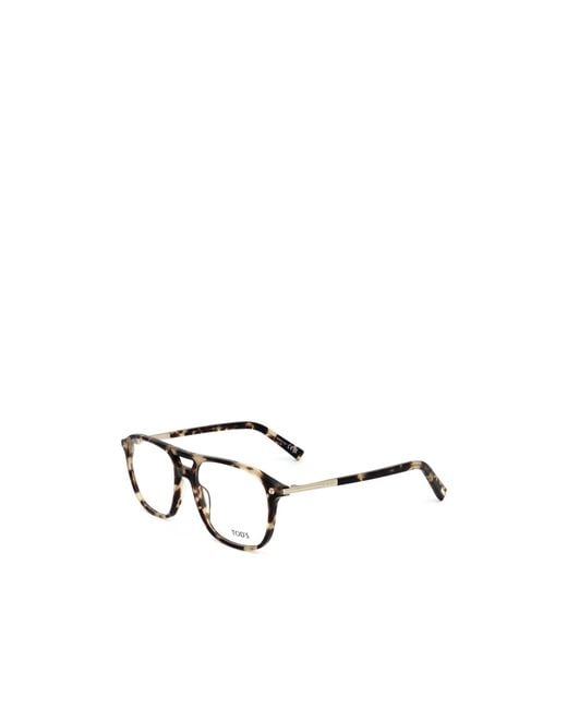 Tod's White Pilot's Flat Mirror for men