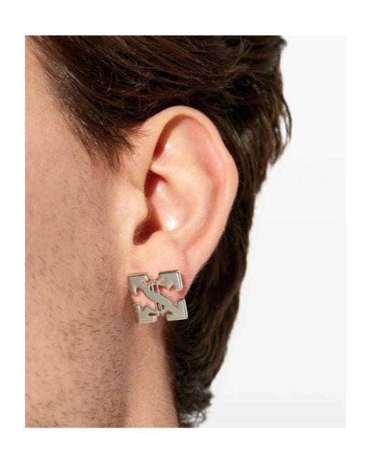 Off-White c/o Virgil Abloh White Arrows Dollar-Sign Earring for men
