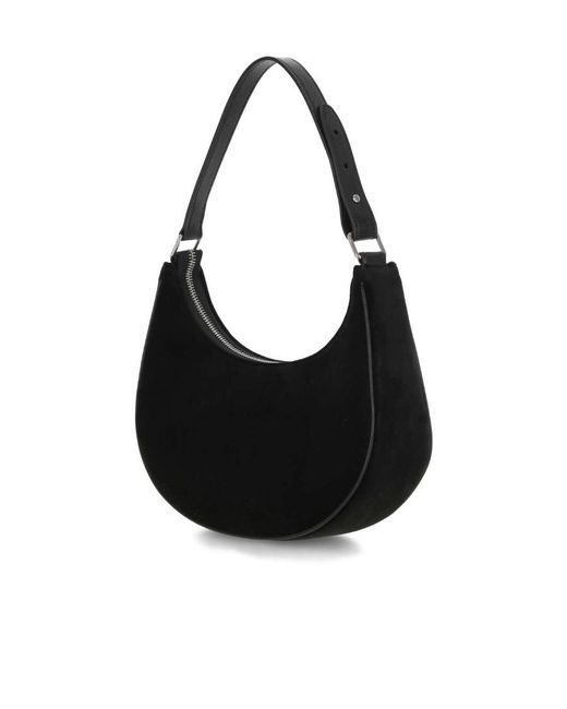 Céline Black Logo Zipper Shoulder Bag