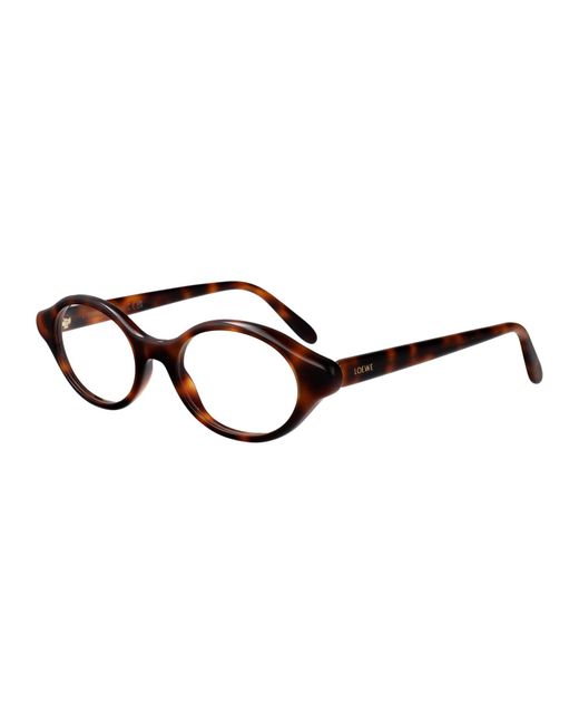 Loewe White Oval Frame Glasses