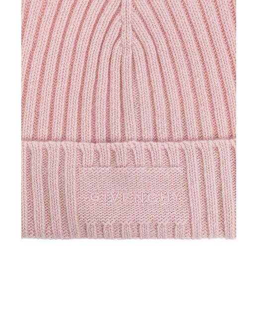 Givenchy Pink Ribbed Hat