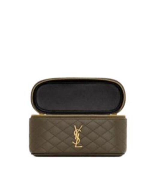 Saint Laurent White Gaby Vanity Bag